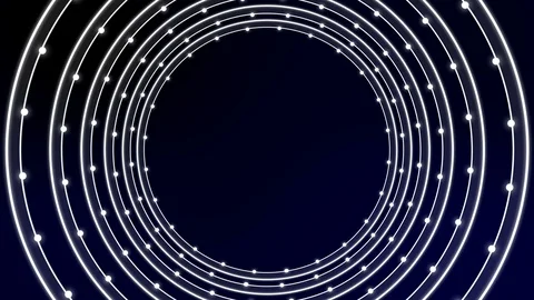 3D circulate shinny circle motion, slowly change to green screen Stockbeeldmateriaal 86889124