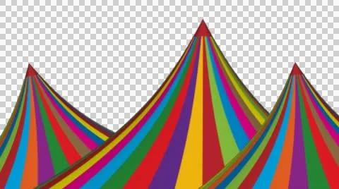 3D Circus Tent Animated Background Stock-Footage 48932260