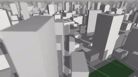 3D City Map rotation | Stock Video | Pond5