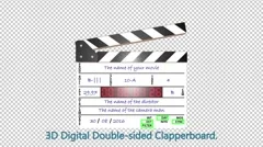 3D Clapperboard Stock After Effects