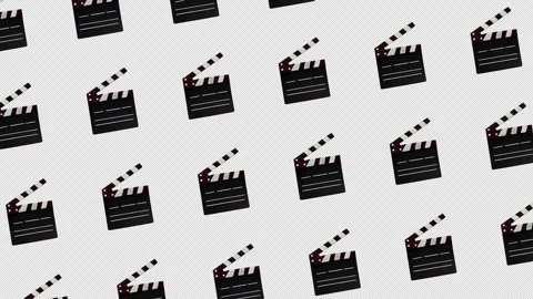 3d clapperboard clapper boards film movie cinema background loop alpha channel 스톡 동영상 305594583