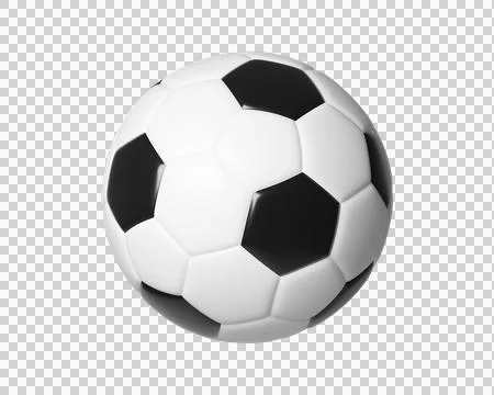 3d Classic black and white soccer ball イラスト素材