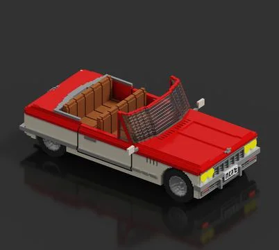 3D Classic car Stock Illustration