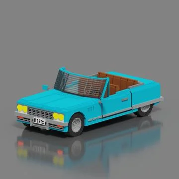 3D classic car Stock Illustration