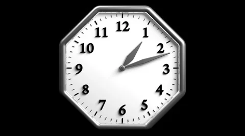 3D Clock 05 Stock Footage 28061079
