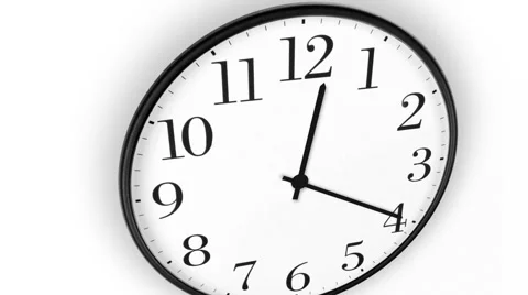 3D Clock Animation Video stock 5297242