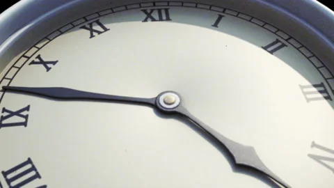 3d Clock close-up  old BG Stock Footage 209603853