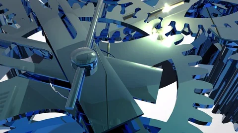 3d clockwork gear animation Vídeos de archivo 111749277