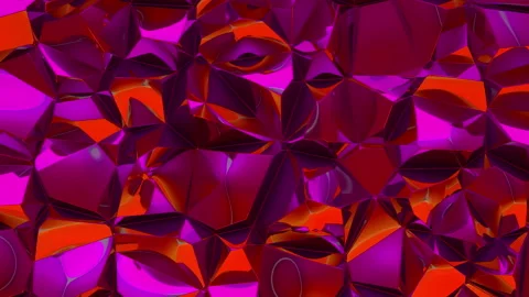3d Close up, Looped abstract background consisting of precious crystals, iridesc Stock Footage 116042529