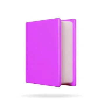 3D Closed Book Isolated on White Background 스톡 일러스트