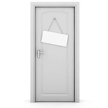 3d closed dor Illustrazione stock