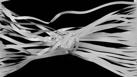 3D Cloth Node explosion Video Mapping VJ Loop Stock Footage 124149849