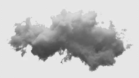 3D Cloud with alpha channel and looping animation Video stock 260387471