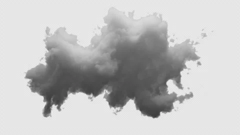 3D Cloud with alpha channel and looping animation Video stock 260914681