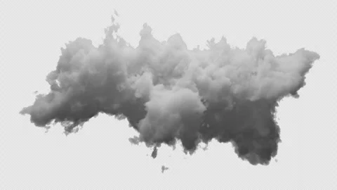 3D Cloud with alpha channel and looping animation Video stock 260914686