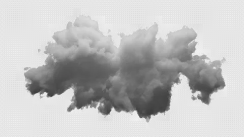 3D Cloud with alpha channel and looping animation Video stock 260915166