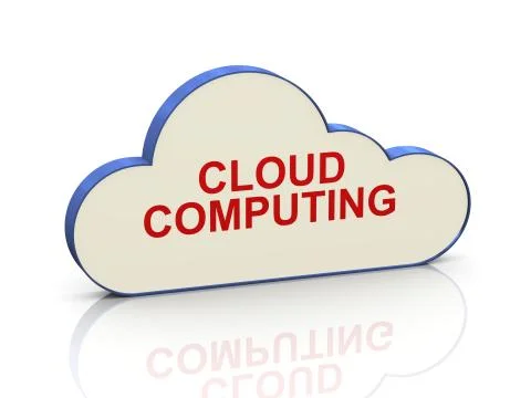 3d cloud computing Stock Illustration