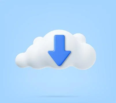 3d Cloud Computing Symbol Stock Illustration