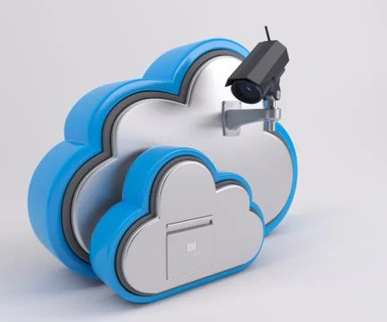 3D Cloud Drive Icon 库存插图