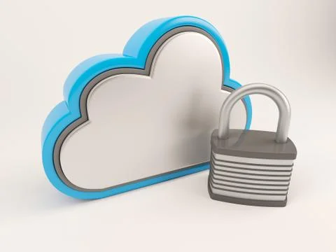 3D Cloud Drive Icon Stock Illustration