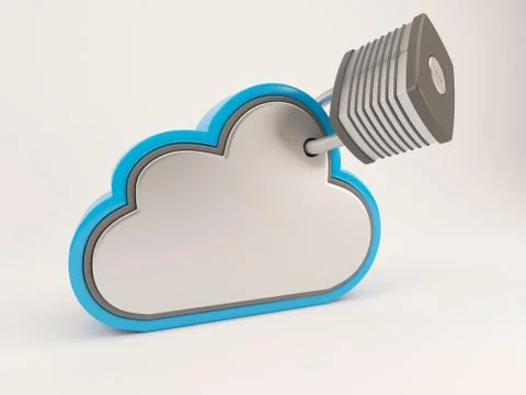 3D Cloud Drive Icon Ilustração Stock