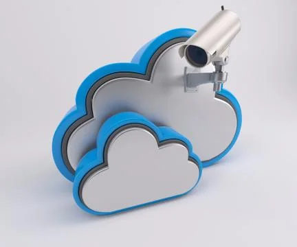 3D Cloud Drive Icon Illustrazione stock