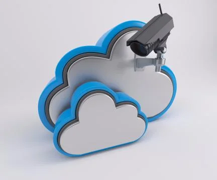 3D Cloud Drive Icon Illustrazione stock