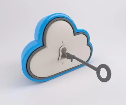 3D Cloud Drive Icon Illustrazione stock