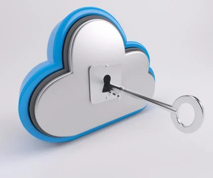 3D Cloud Drive Icon 库存插图
