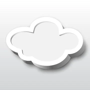 3d cloud frame 스톡 일러스트