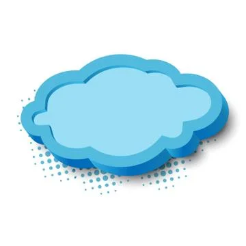 3d cloud frame 스톡 일러스트