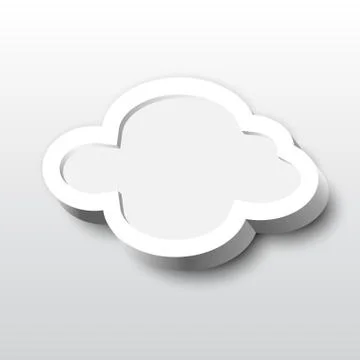 3d cloud frame イラスト素材