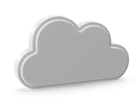 3d cloud icon イラスト素材