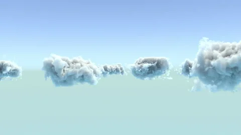 3D clouds Stock Footage 130808416