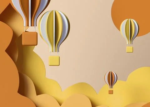 3d clouds hot air arraignment イラスト素材