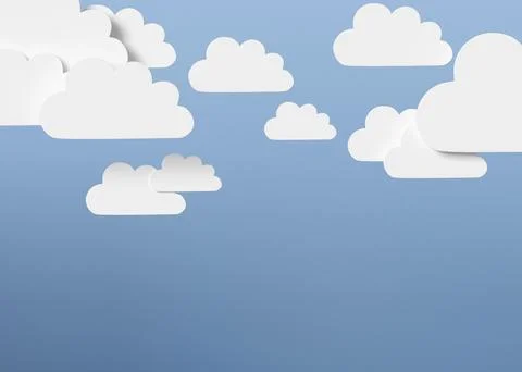 3d clouds hot air arraignment Stock Photos