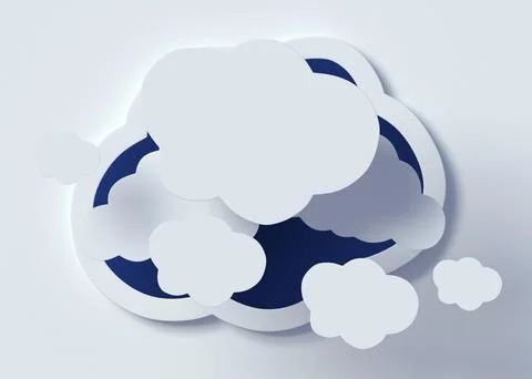 3d clouds hot air arraignment Stock Photos