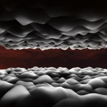 3d clouds. Stock Illustration