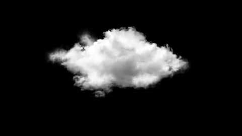 3D Clouds Moving over Black Background Loop Green Screen timelapse, time-lapse Stock Footage 246543223