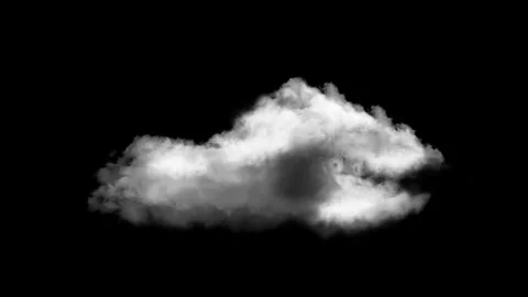 3D Clouds Moving over Black Background Loop Green Screen timelapse, time-lapse Stock Footage 246852414
