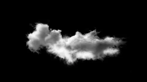 3D Clouds Moving over Black Background Loop Green Screen timelapse, time-lapse Stock Footage 246852443