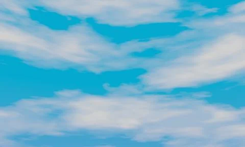 3d cloudy blue sky abstract background. blue sky background with tiny clouds. Stock Illustration