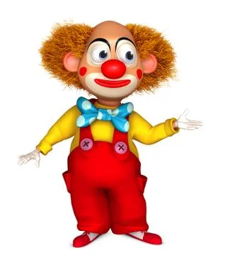 3d clown 스톡 일러스트