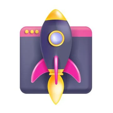 3D code icon, business python abstract api, vector technology computer design Illustrazione stock