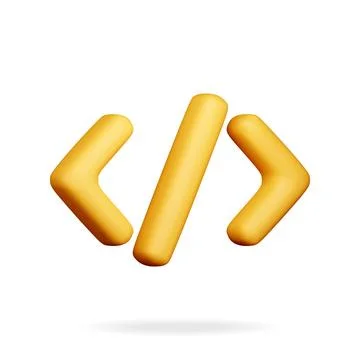 3d code icon isolated on white Stock Illustration