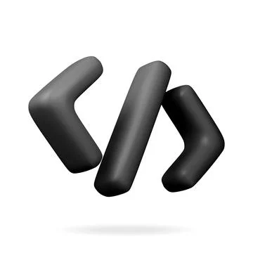 3d code icon isolated on white Stock Illustration