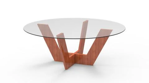 3d Coffee Table Illustrazione stock