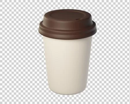 3D Coffee takeaway Stock Illustration