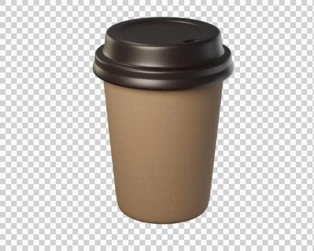 3D Coffee takeaway Illustrazione stock