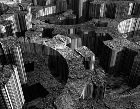 3d cog wheels Stock Illustration